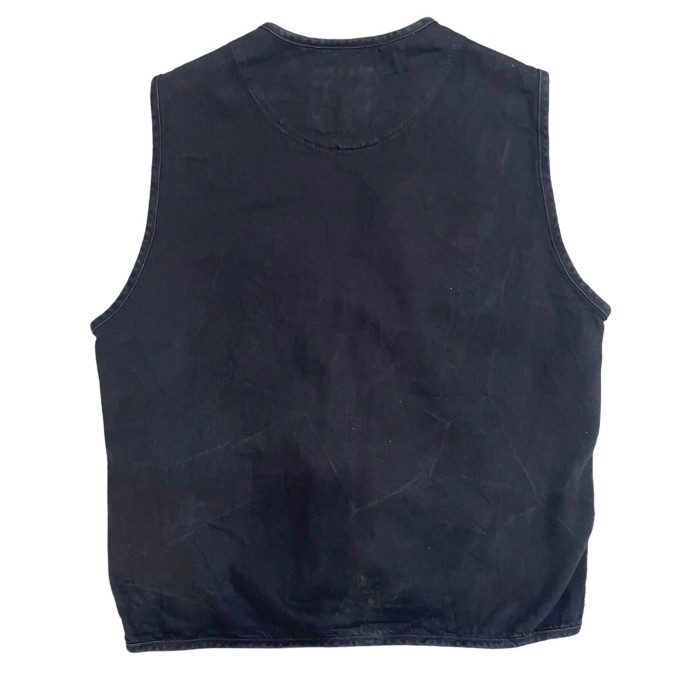 90's Multi Pocket Black Vest #A194 | Vintage.City 古着屋、古着コーデ情報を発信