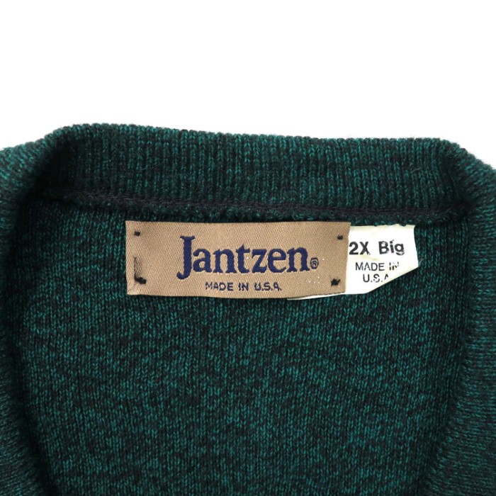 JANTZEN オーバーサイズ Vネックニットベスト USA製 | Vintage.City 古着屋、古着コーデ情報を発信