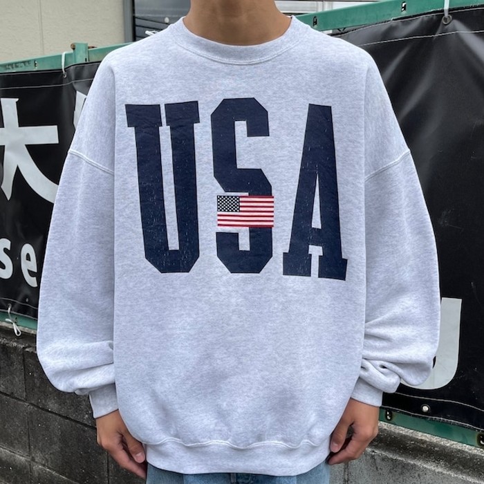 90s USA製 スウェット プリント ロゴ XL 古着 古着屋 埼玉 | Vintage.City