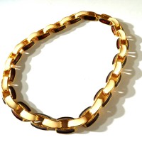 70s vintage gold ivory enamel necklace | Vintage.City ヴィンテージ 古着