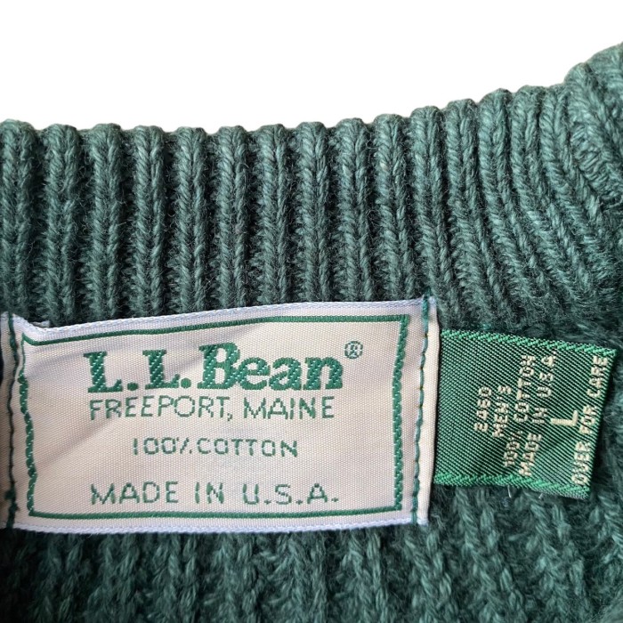 80s L.L.Bean cotton knit | Vintage.City 古着屋、古着コーデ情報を発信
