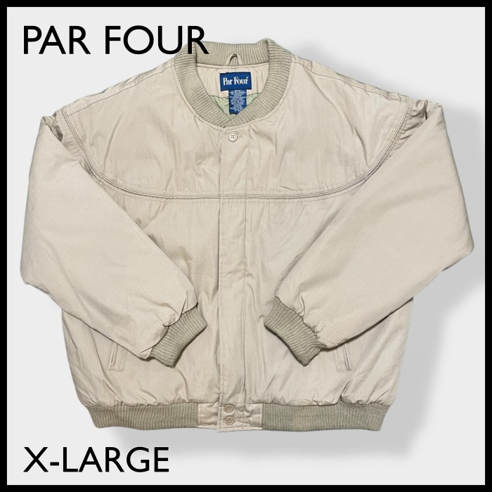 【Par Four】ダービージャケット ブルゾン 中綿 XL ビッグサイズ 古着 | Vintage.City 古着屋、古着コーデ情報を発信
