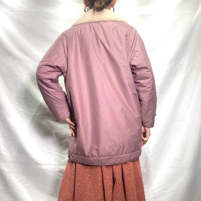 White stag dusty pink nylon boa JKT | Vintage.City 古着屋、古着コーデ情報を発信