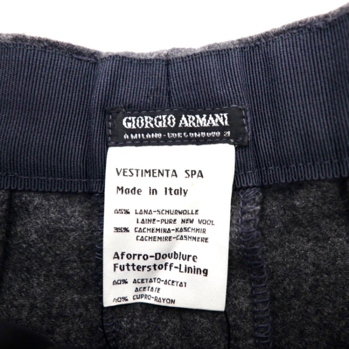 GIORGIO ARMANI スラックスパンツ 4 カシミア混 イタリア製 | Vintage.City 빈티지숍, 빈티지 코디 정보