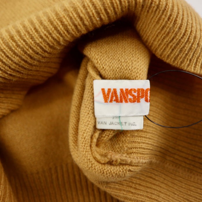 VAN -JAC- タートルネックニット セーター L ベージュ カシミア混 | Vintage.City 古着屋、古着コーデ情報を発信