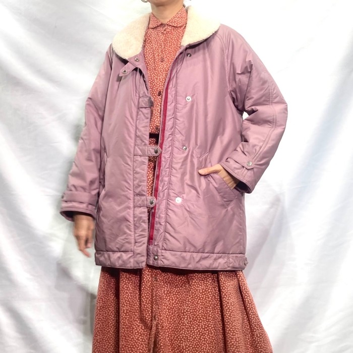 White stag dusty pink nylon boa JKT | Vintage.City Vintage Shops, Vintage Fashion Trends