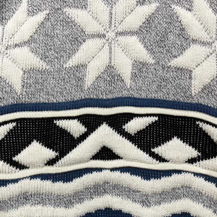 "KNIGHTBRIDGE” Pattern Acrylic Knit | Vintage.City 古着屋、古着コーデ情報を発信