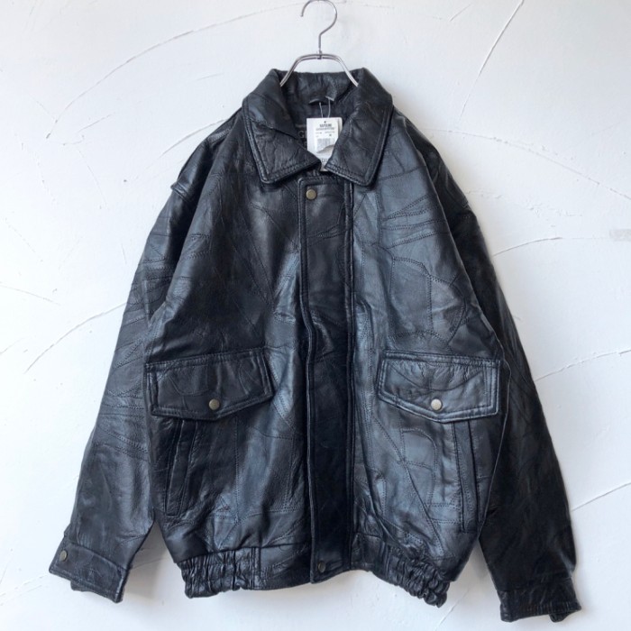 Design leather jacket | Vintage.City 빈티지숍, 빈티지 코디 정보