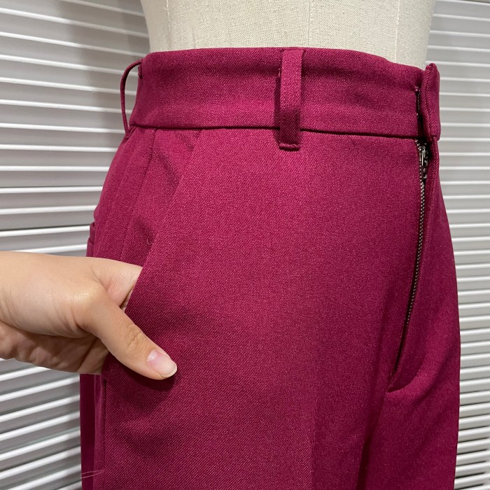 fuchsia pink tapered pants | Vintage.City 古着屋、古着コーデ情報を発信