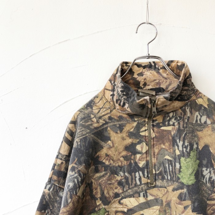 Tree camouflage half zip pullover ハーフジップ | Vintage.City 古着屋、古着コーデ情報を発信