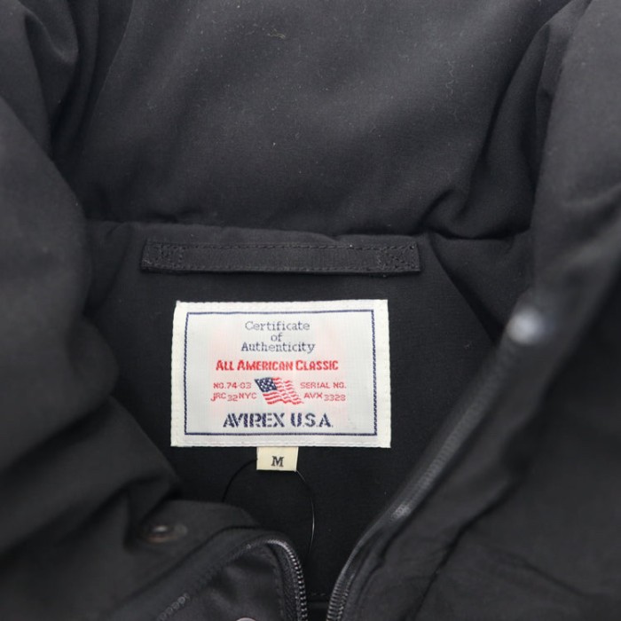 AVIREX インサレーションジャケット M ブラック 6182211 | Vintage.City 古着屋、古着コーデ情報を発信