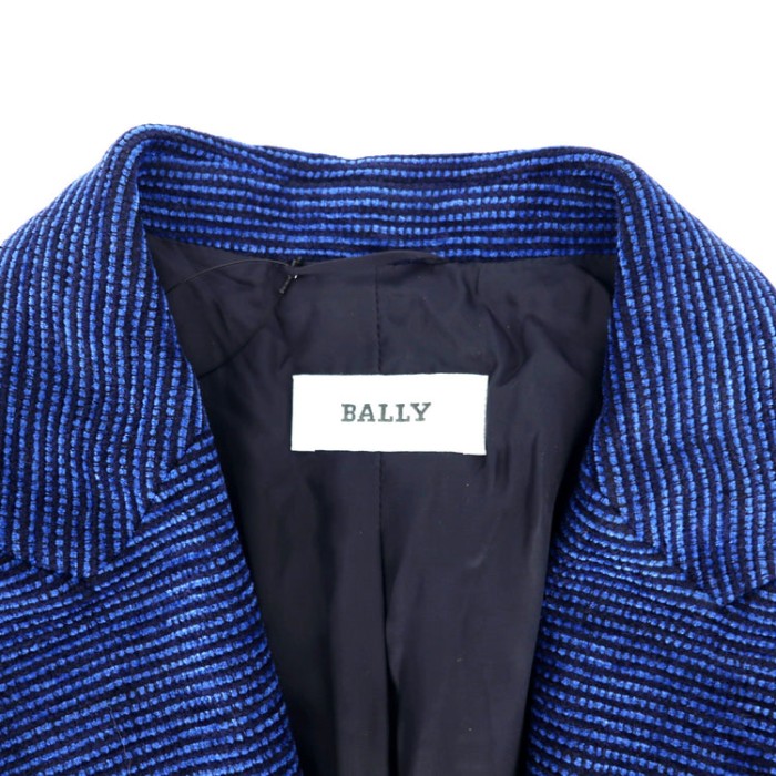BALLY モールツイードジャケット 42 ブルー | Vintage.City 古着屋、古着コーデ情報を発信