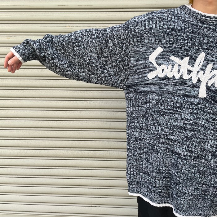 『送料無料』SOUTHPOLE サウスポール　ロゴ刺繍セーター　切り替え配色　 | Vintage.City 빈티지숍, 빈티지 코디 정보