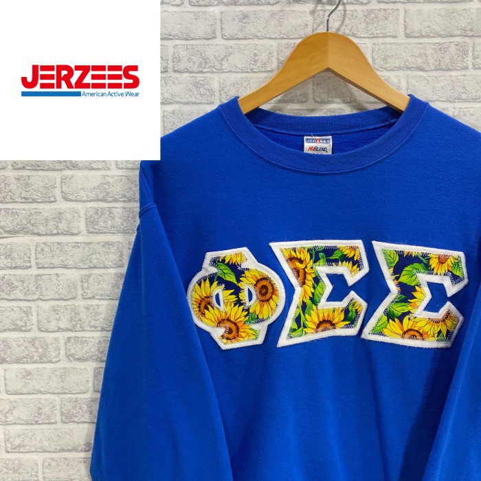 Jerzees 90's スウェット　ヒマワリ　ハングル　韓国　オーバーサイズ | Vintage.City 古着屋、古着コーデ情報を発信