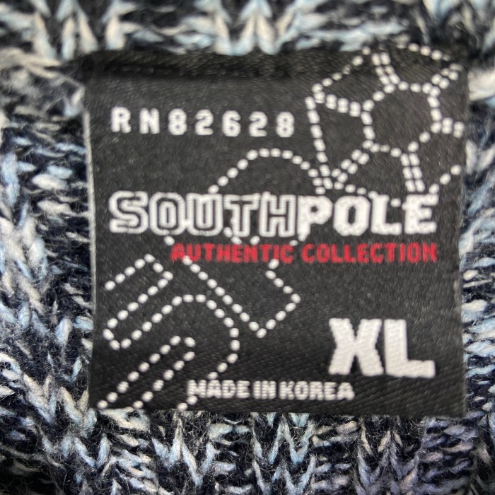 『送料無料』SOUTHPOLE サウスポール　ロゴ刺繍セーター　切り替え配色　 | Vintage.City 빈티지숍, 빈티지 코디 정보