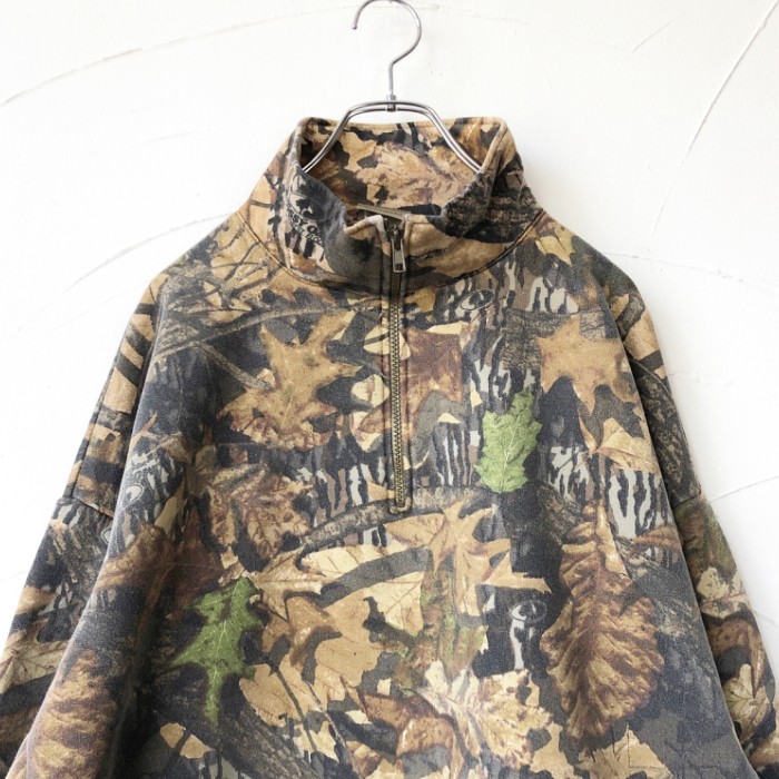 Tree camouflage half zip pullover ハーフジップ | Vintage.City 古着屋、古着コーデ情報を発信