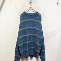 “SWEATERS” Stripe Acrylic Knit | Vintage.City ヴィンテージ 古着