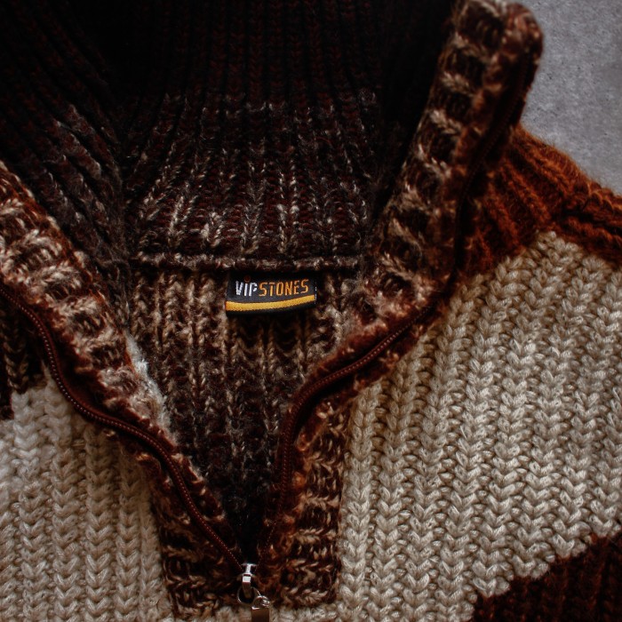old half zip Knit / ハーフジップニット | Vintage.City Vintage Shops, Vintage Fashion Trends