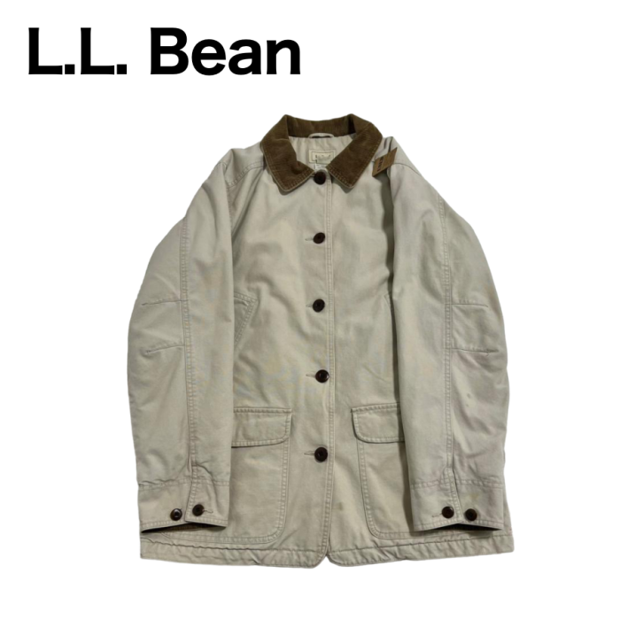 696】L.L.Bean 襟コーデュロイハンティングジャケット Sサイズ