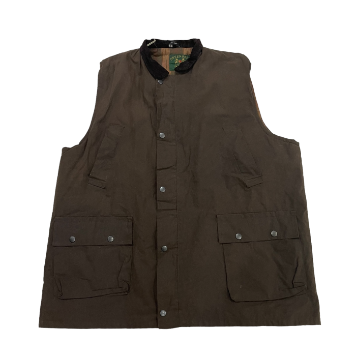 1990's oiled cotton vest #A225 | Vintage.City 古着屋、古着コーデ情報を発信