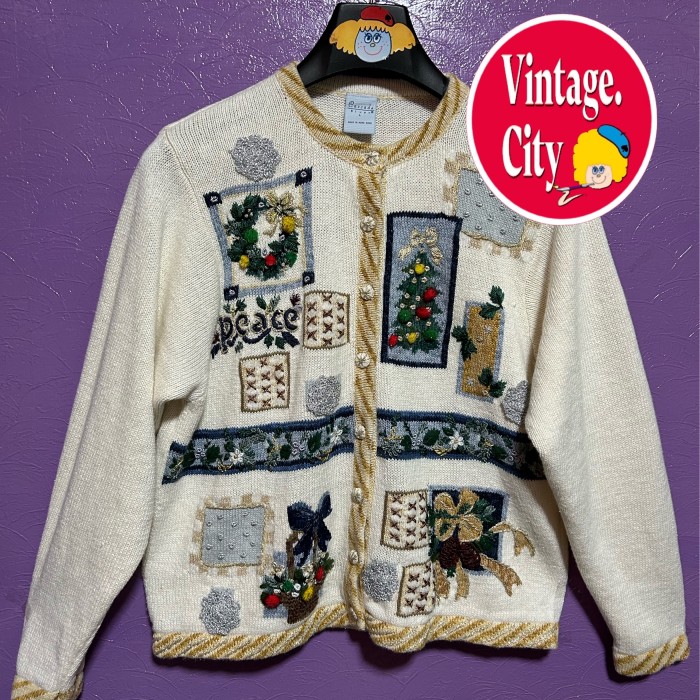 80)ビンテージクリスマスカーディガン | Vintage.City Vintage Shops, Vintage Fashion Trends
