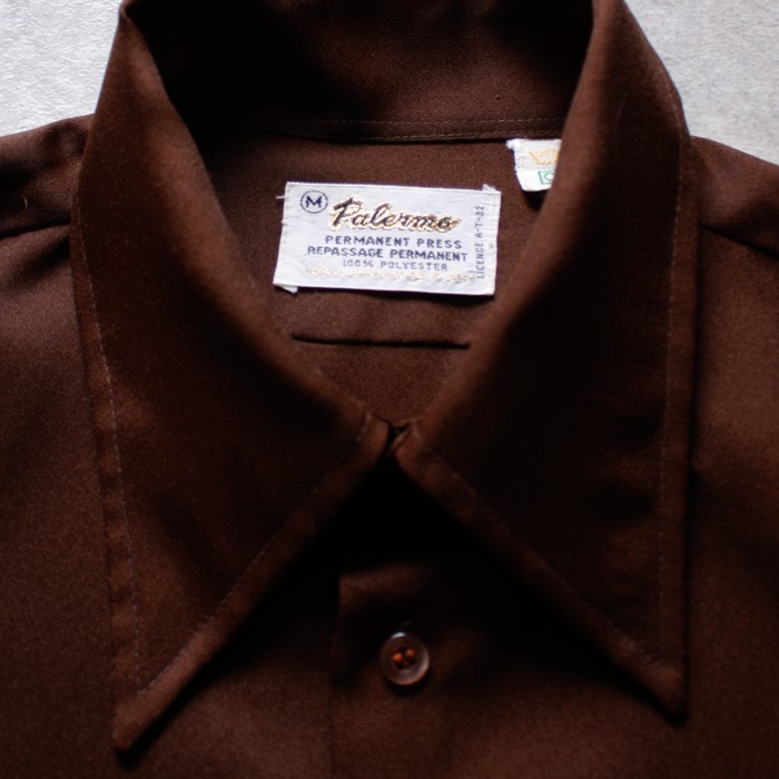 70s‘ Palermo brown shirt / パレルモ シャツ | Vintage.City 古着屋、古着コーデ情報を発信