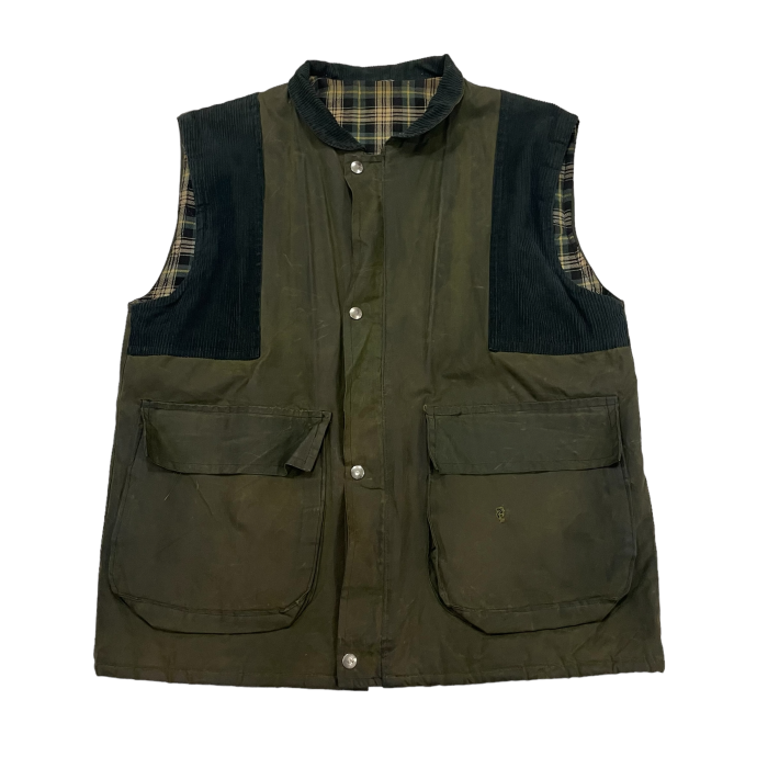 1990's oiled cotton vest #A226 | Vintage.City 古着屋、古着コーデ情報を発信