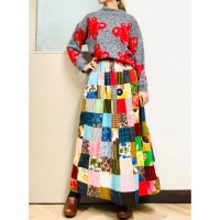 60-70s Patchwork maxi skirt | Vintage.City ヴィンテージ 古着