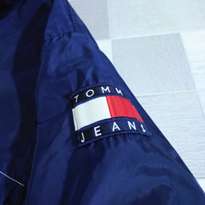 90’s TOMMY JEANS ナイロン フラッグ アノラック パーカー | Vintage.City 古着屋、古着コーデ情報を発信