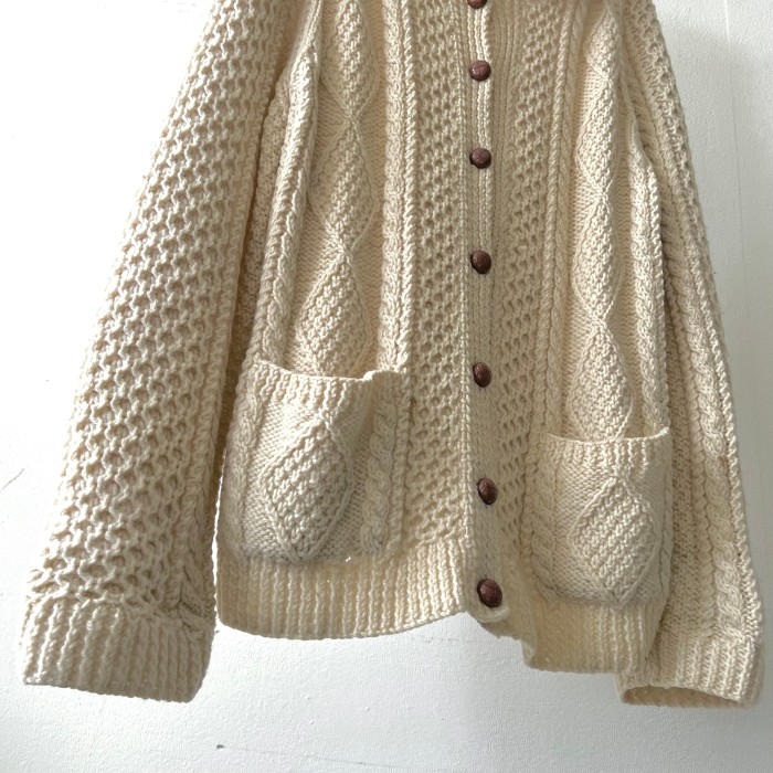 Euro Vintage Aran Knit Cardigan | Vintage.City Vintage Shops, Vintage Fashion Trends