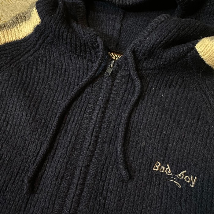 90s BADBOY knit hoodie | Vintage.City Vintage Shops, Vintage Fashion Trends