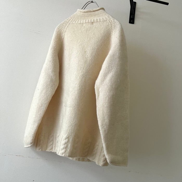 Euro Vintage Roll Neck Aran Knit Sweater | Vintage.City 古着屋、古着コーデ情報を発信