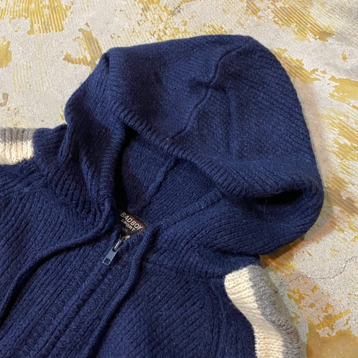 90s BADBOY knit hoodie | Vintage.City 古着屋、古着コーデ情報を発信