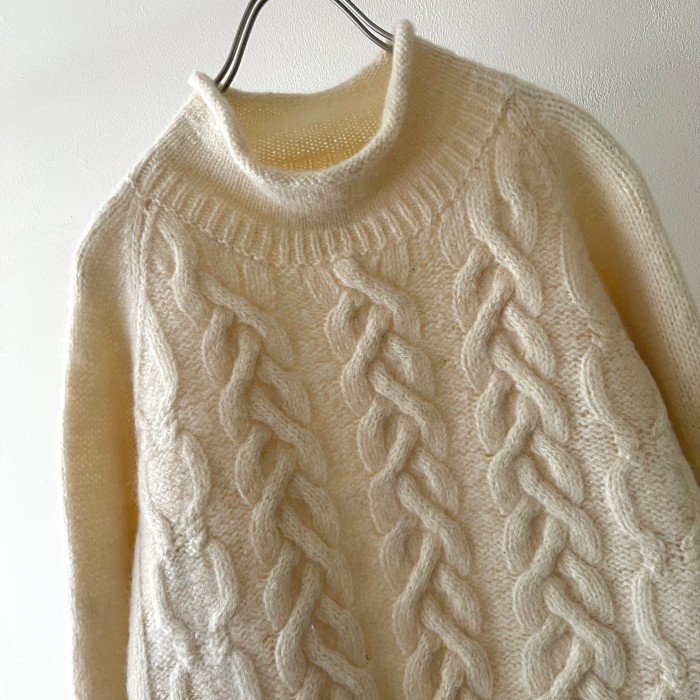 Euro Vintage Roll Neck Aran Knit Sweater | Vintage.City Vintage Shops, Vintage Fashion Trends