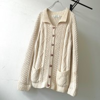 Euro Vintage Aran Knit Cardigan | Vintage.City ヴィンテージ 古着