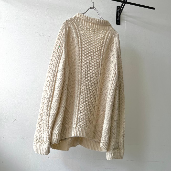 Euro Vintage Aran Knit Cardigan | Vintage.City 古着屋、古着コーデ情報を発信