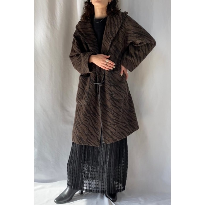 zebra duffle coat | Vintage.City 빈티지숍, 빈티지 코디 정보