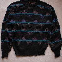 90’s Geometric Pattern Acryl Knit Sweate | Vintage.City ヴィンテージ 古着