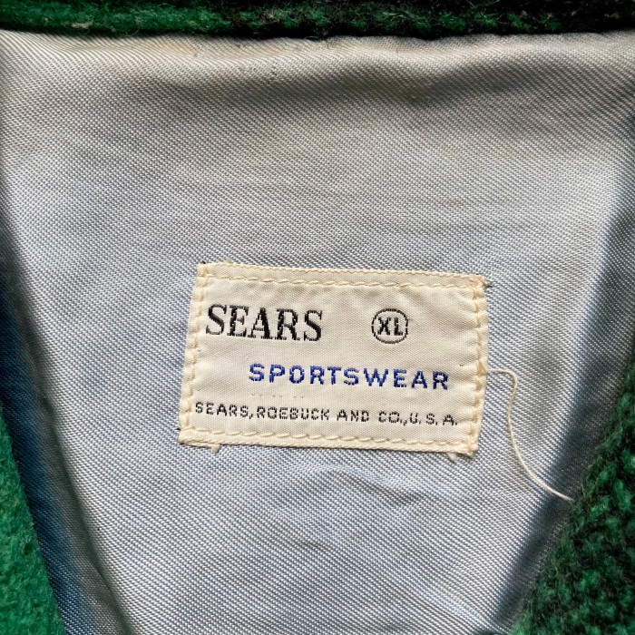 60’s SEARS Wool Check Jacket | Vintage.City 古着屋、古着コーデ情報を発信