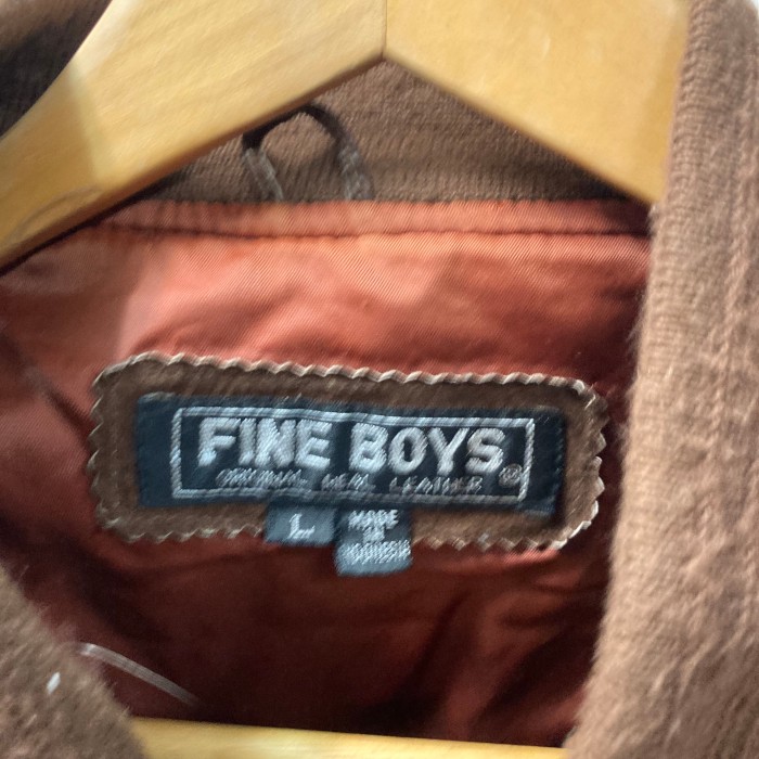 90‘s FINE BOYS ジップアップスウェード革ジャン Lブルゾン 本革 | Vintage.City 古着屋、古着コーデ情報を発信