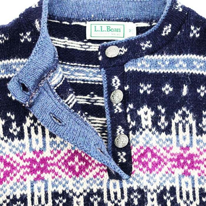 90s USA LL Bean Nordic Pull Over Knit | Vintage.City 古着屋、古着コーデ情報を発信