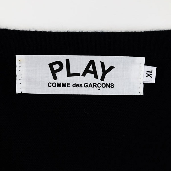 PLAY COMME des GARCONS Black Cotton Knit | Vintage.City 빈티지숍, 빈티지 코디 정보