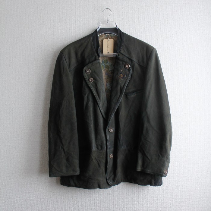 leather Tyrolean jacket / レザーチロリアンジャケット | Vintage.City 古着屋、古着コーデ情報を発信