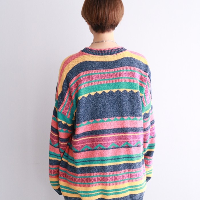 vintage colorful knit