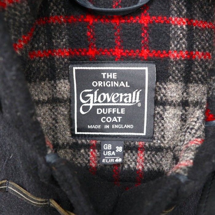 GLOVERALL ダッフルコート 38 ブラック ウール イングランド製 | Vintage.City 古着屋、古着コーデ情報を発信