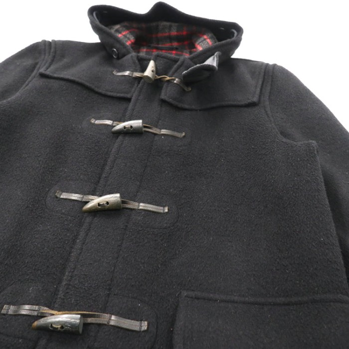 GLOVERALL ダッフルコート 38 ブラック ウール イングランド製 | Vintage.City 古着屋、古着コーデ情報を発信