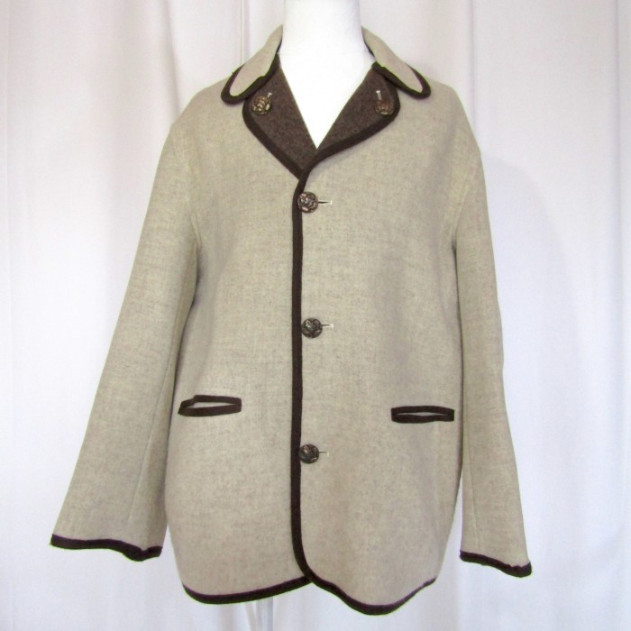 レディースEngland vintage melton coat.