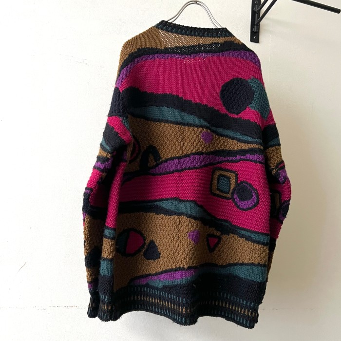 90-00's Multicolor Design Knit Sweater | Vintage.City 빈티지숍, 빈티지 코디 정보