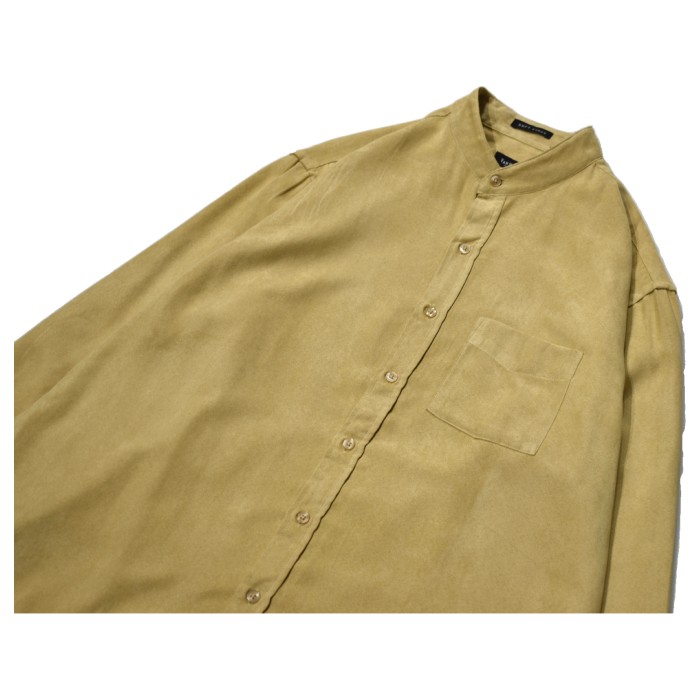 Old Stand Collar Fake Suede Shirt | Vintage.City 빈티지숍, 빈티지 코디 정보