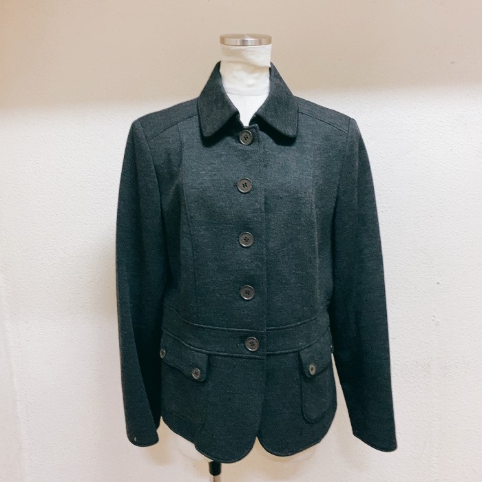 バーバリー　ウールジャケット　黒グレー色　BURBERRY LONDON 美品 | Vintage.City 빈티지숍, 빈티지 코디 정보